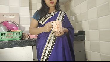 Desi Bhabhi was drinking tea in the kitchen when her neighbor came and fucked her.