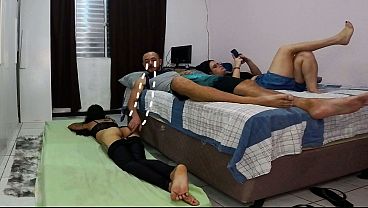 Geeky sweetheart is bounded for raging punishment